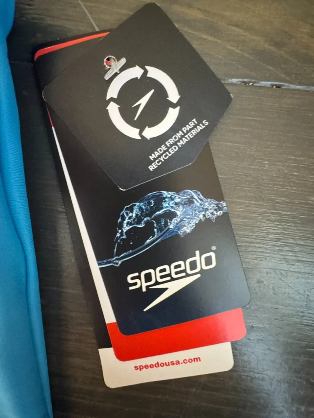 NWT! Speedo Girls Sport Splice One Piece in Picton Blue